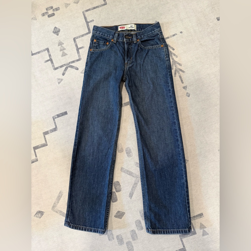 Levi's Kids Dark Blue Straight-Leg Jeans